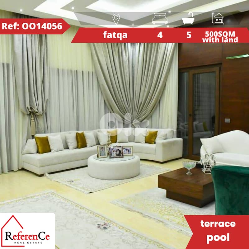 furnished villa in Fatqa with landالفيلا في فتقا 0