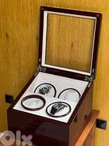 Watch Winder 4-Slots Beautiful Walnut Effect