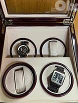 Watch Winder 4-Slots Beautiful Walnut Effect 1
