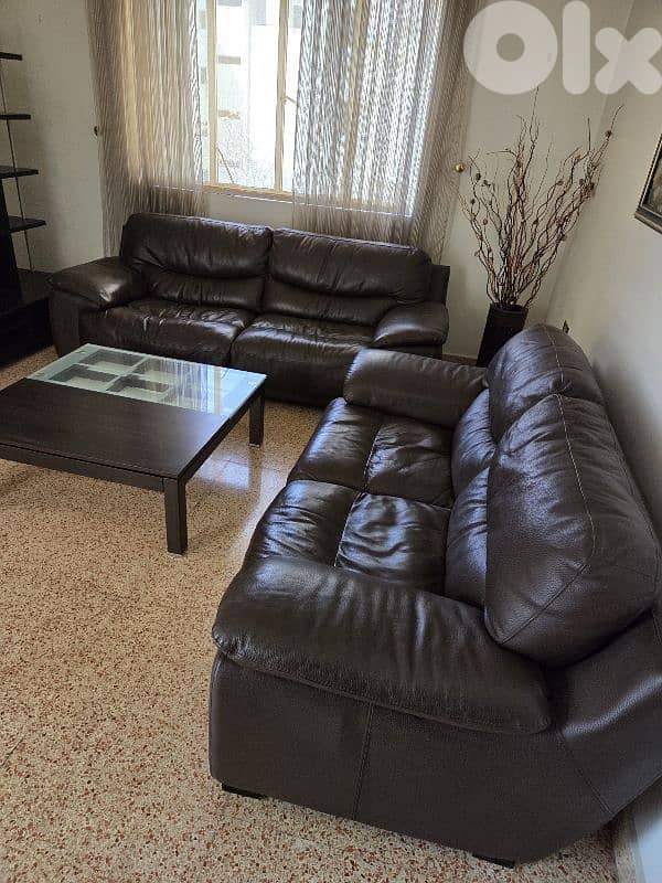 living Room Real Leather 2