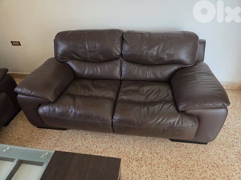 living Room Real Leather 3
