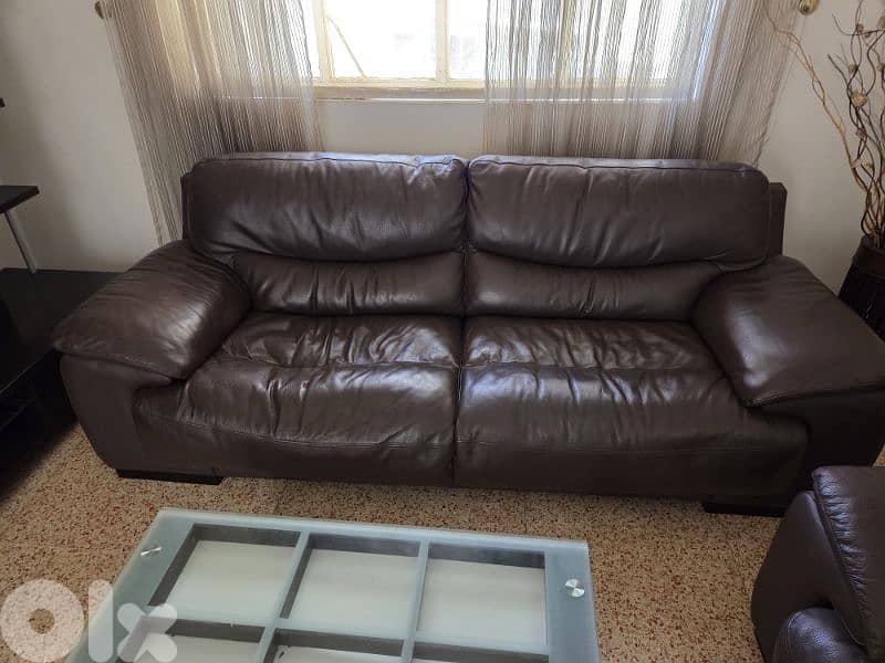 living Room Real Leather 4