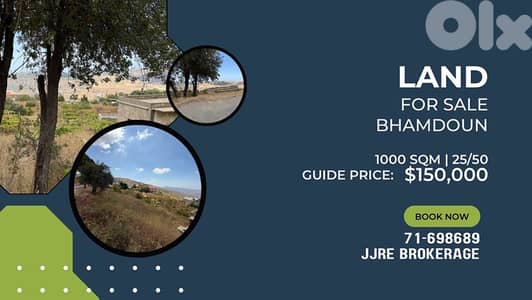 Prime Location Land In Bhamdoun For Sale