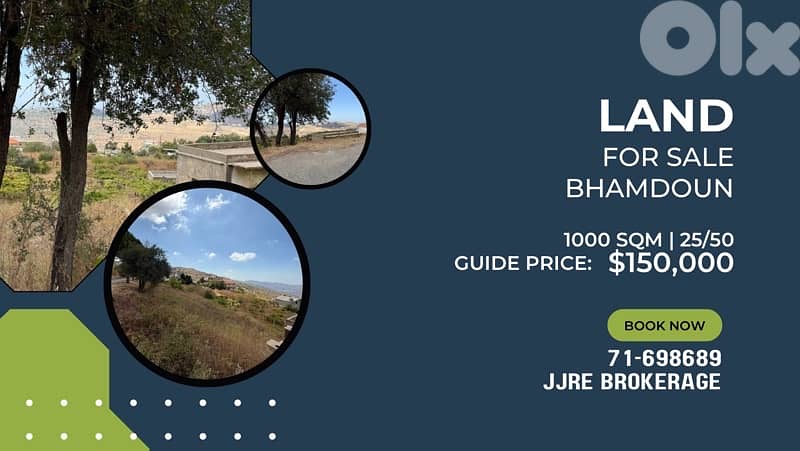 Prime Location Land In Bhamdoun For Sale 0