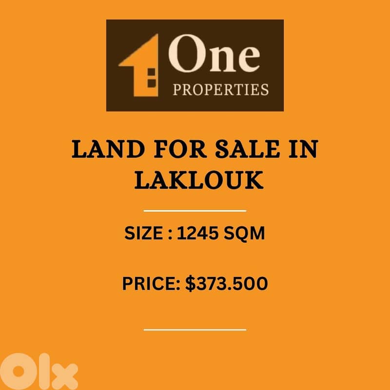 LAND FOR SALE IN LAKLOUK 0