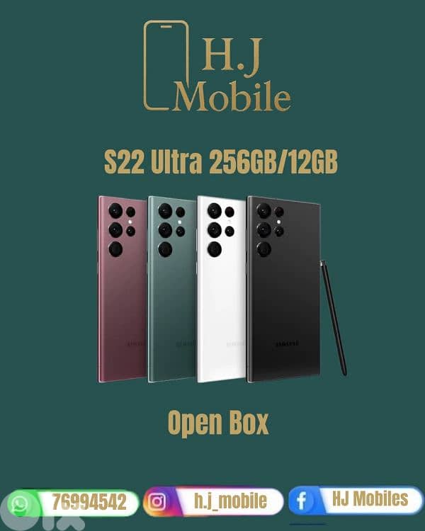 Galaxy S22 Ultra 256GB/12GB Open box 0