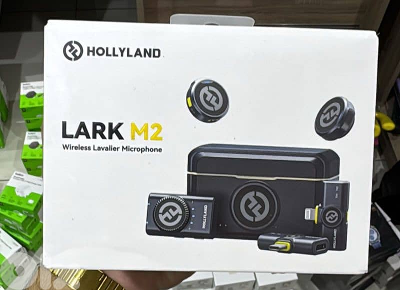 Hollyland Lark M2 Wireless Lavalier Microphone Combo ( Shine Charcoal) 1