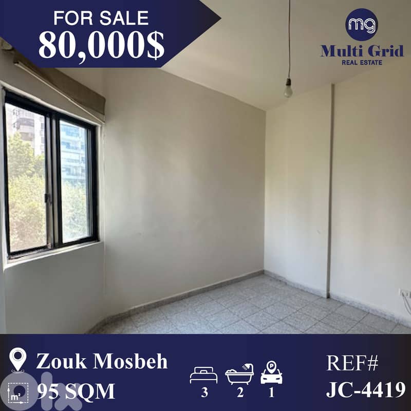 JC-4419 / Apartment for Sale in Zouk Mosbeh, شقة للبيع في زوق مصبح 0