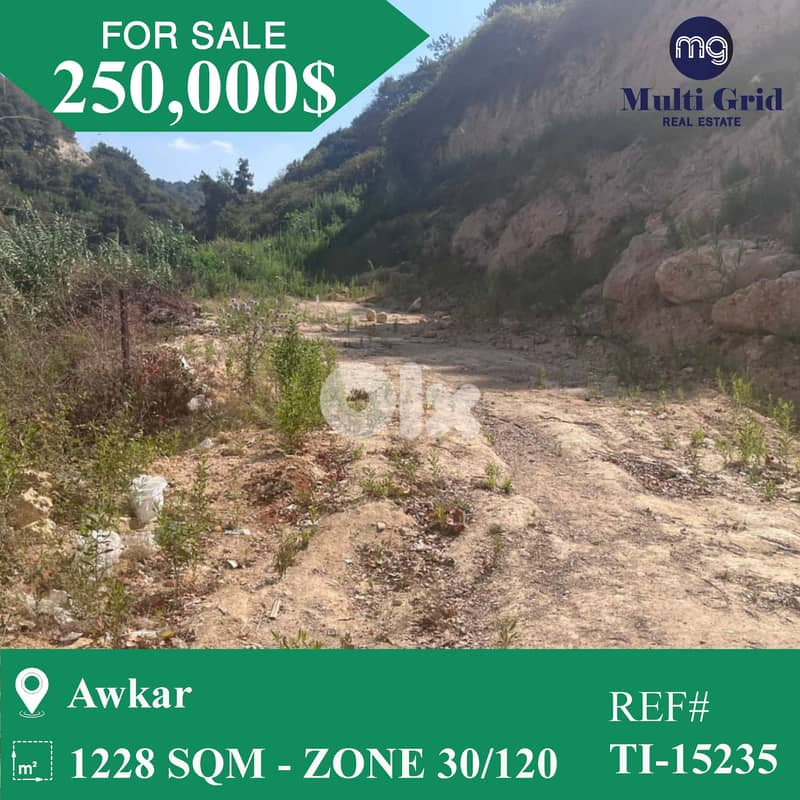 TI-15235 / Land for Sale in Awkar, أرض للبيع في عوكر 0