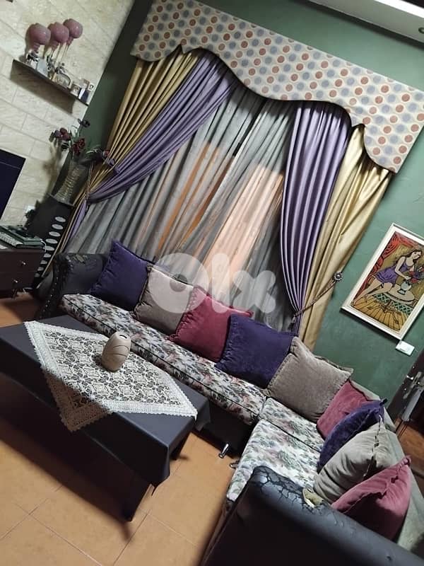 full living room with curtains for sale 1