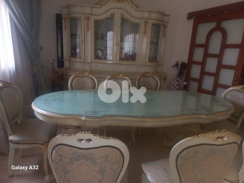 غرفة سفرة انتيك كاملة خشب زين ولاتي 6