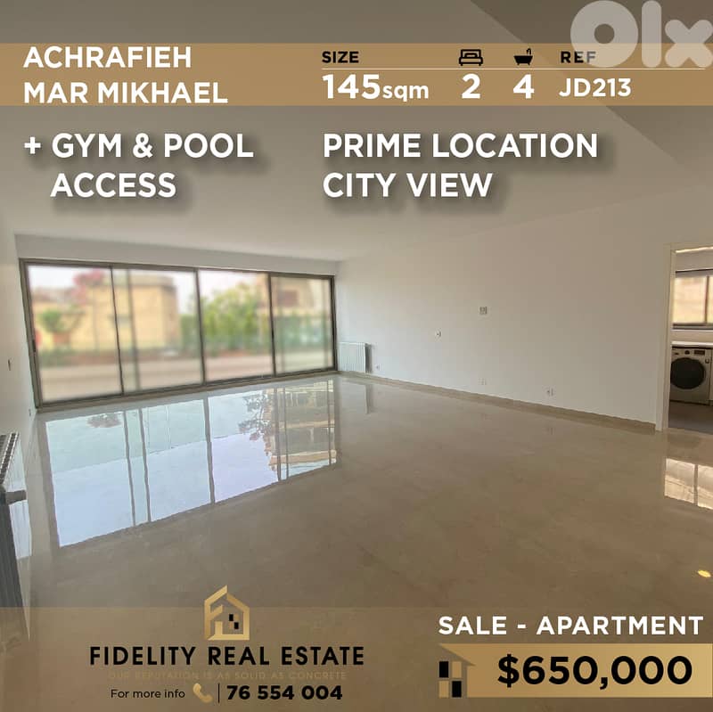 Apartment for sale in Achrafieh JD213 شقة للبيع في الأشرفية 0