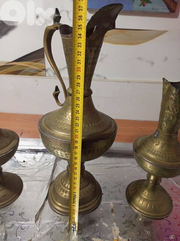 vintage brass copper teapot decor 1