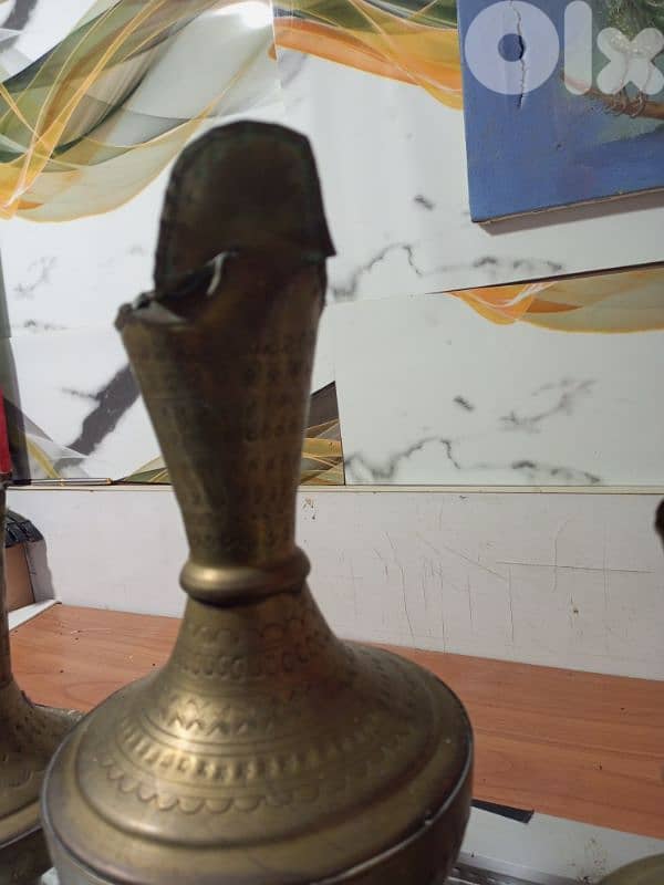 vintage brass copper teapot decor 4