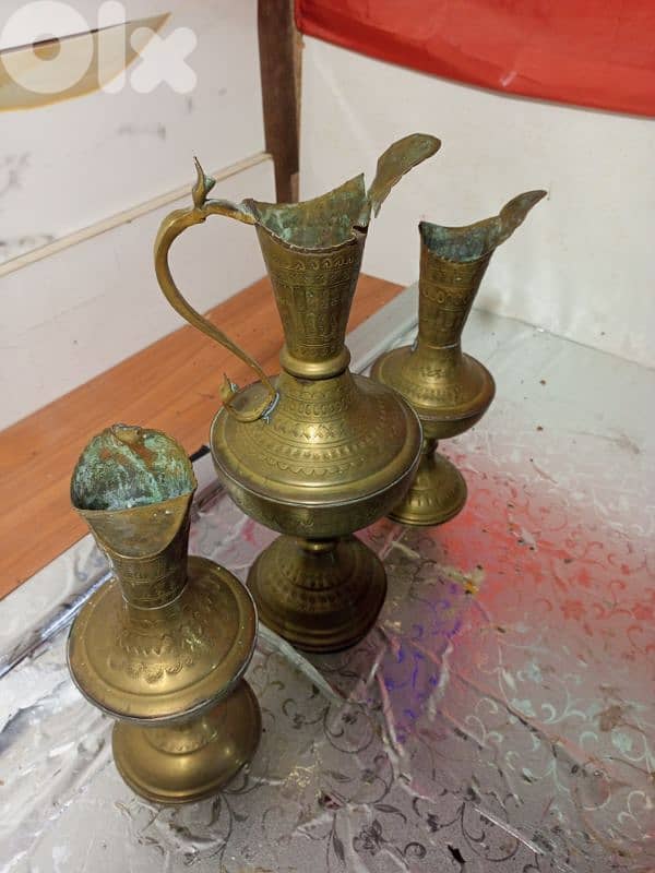 vintage brass copper teapot decor 6