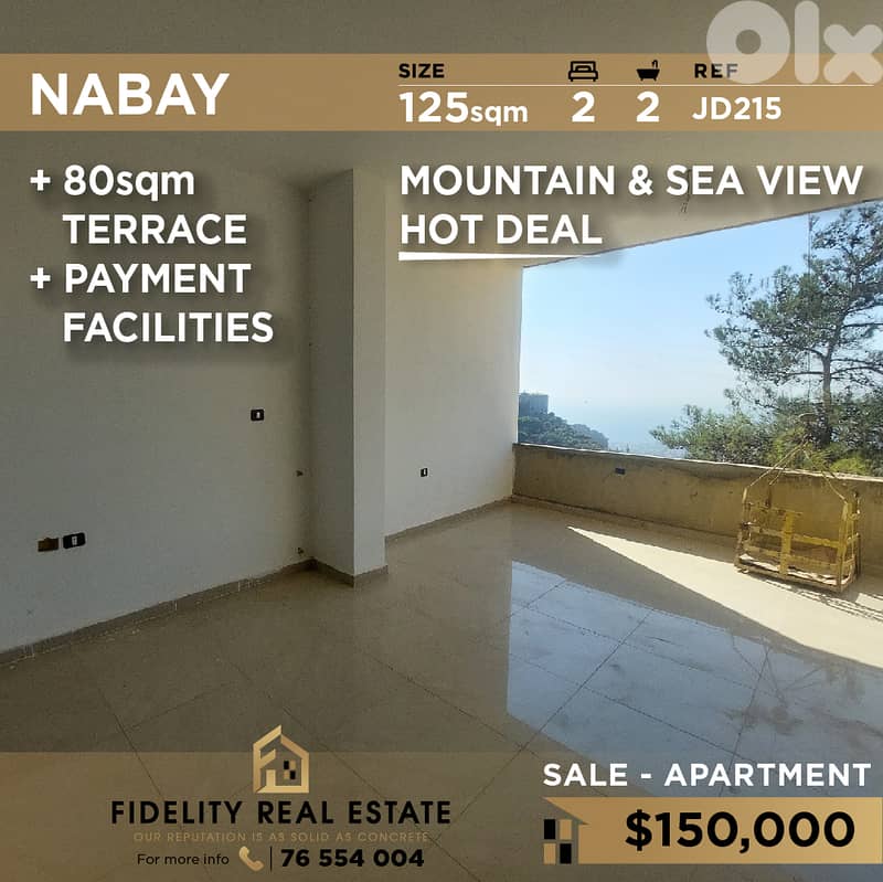 Apartment for sale in Nabay JD215 شقة للبيع في ناباي 0