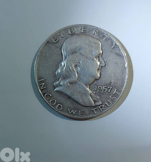 USA Half Dollar Silver Coin Memorial for President Franklin 1957 0