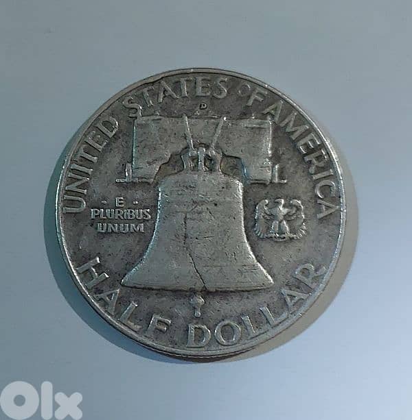 USA Half Dollar Silver Coin Memorial for President Franklin 1957 1