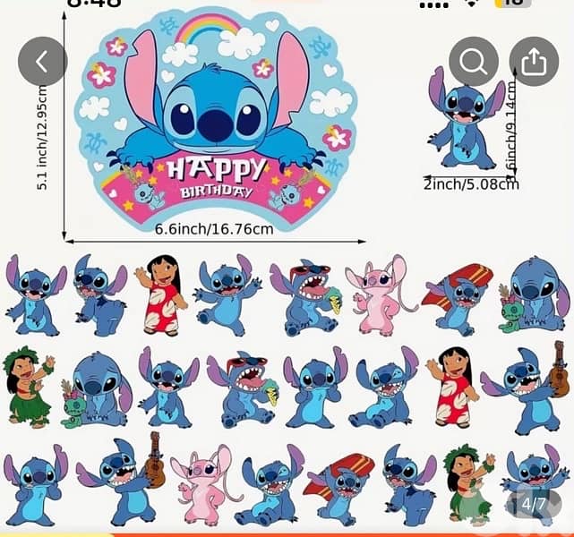 Stitch & Angel Birthday Decorations 12