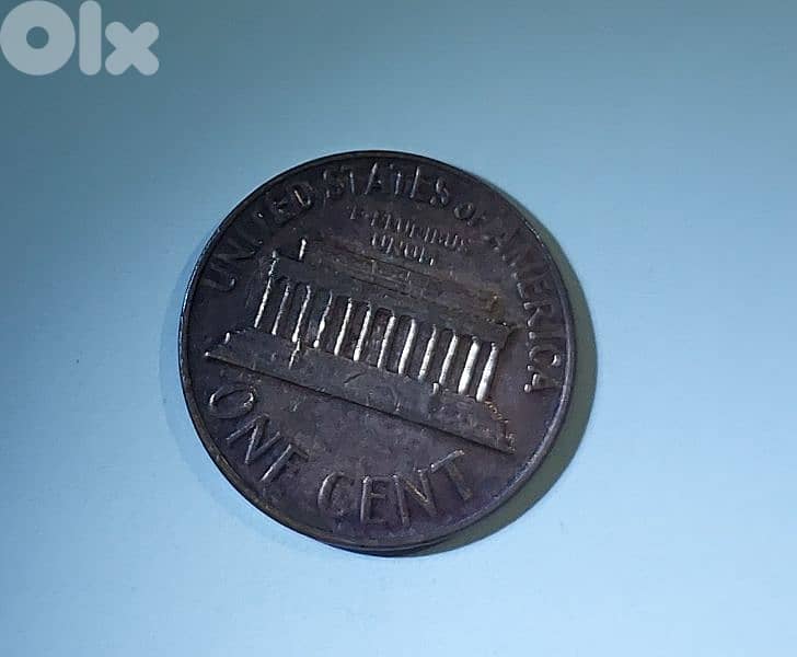 Error USA penny One Lincolin cent 1966 Double Die in "In God We Trust 1