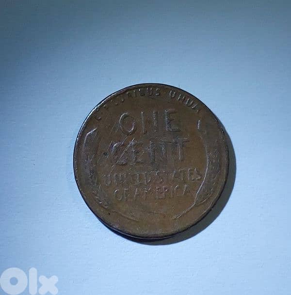 penny One Lincolin cent 1958 Last wheat cent mint 1