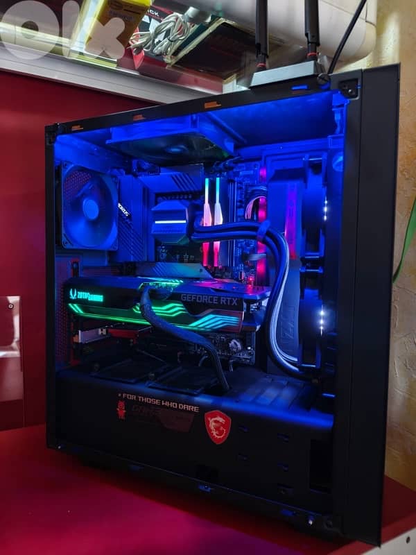 Hybrid Gaming PC Case Dark Theme Custom Design Power House 0