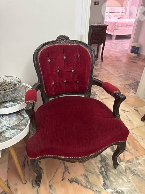 Used Burgundy Chairs & Long Chairs for Sale 0