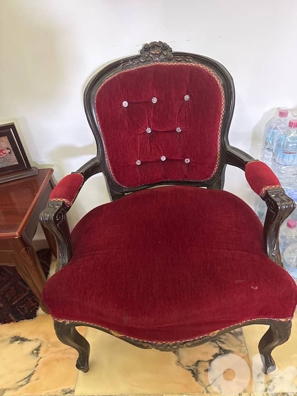Used Burgundy Chairs & Long Chairs for Sale 1