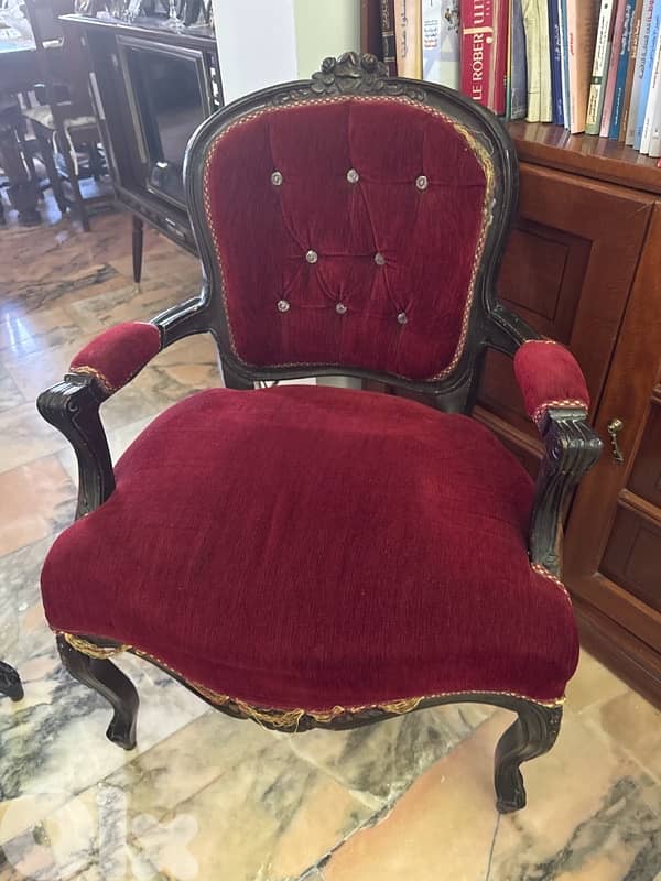 Used Burgundy Chairs & Long Chairs for Sale 4