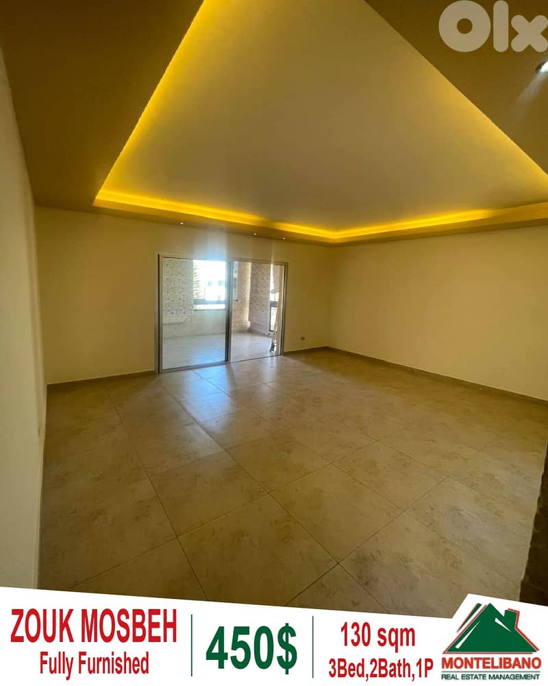 Fully Decorated 130 sqm Apartment For Rent in Zouk Mosbeh !!! 0