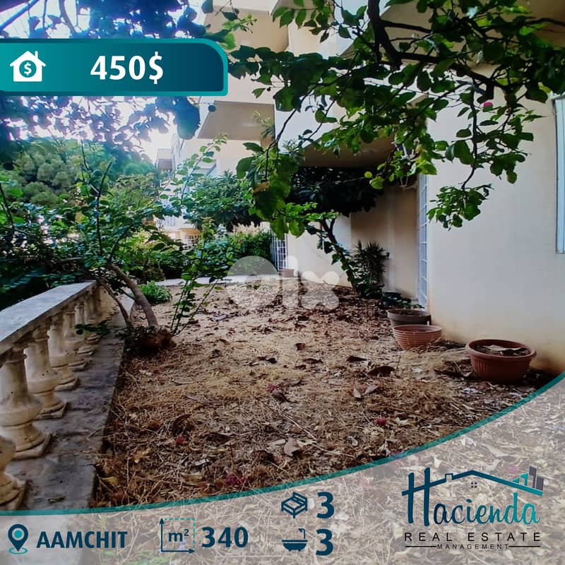 Apartment With Garden For Rent In Aamchit 0