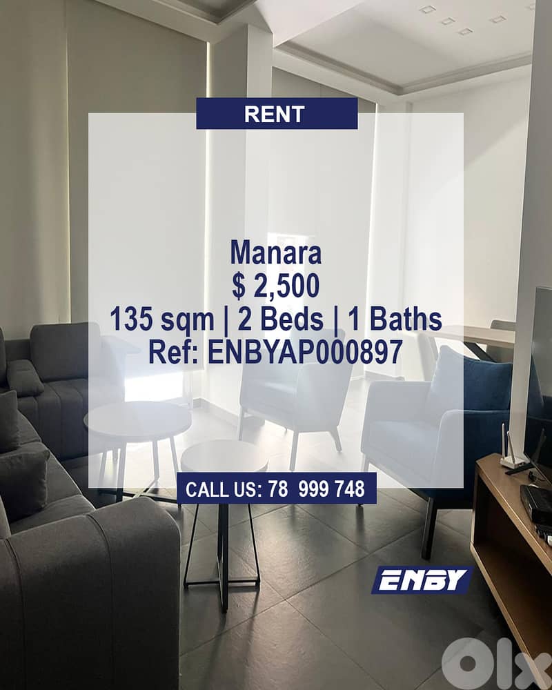 Apartment for rent in Manara | New Building | Well maitained 0