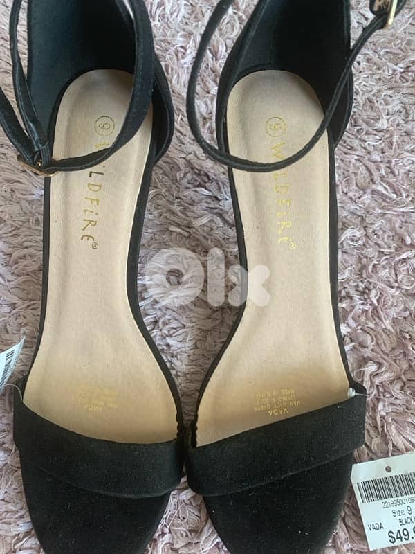 New Black heels size 9 5