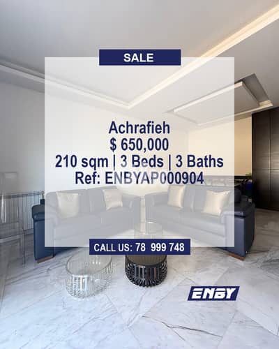 Apartment for Sale in Achrafieh | Unique Apartment | Calm neighrhood