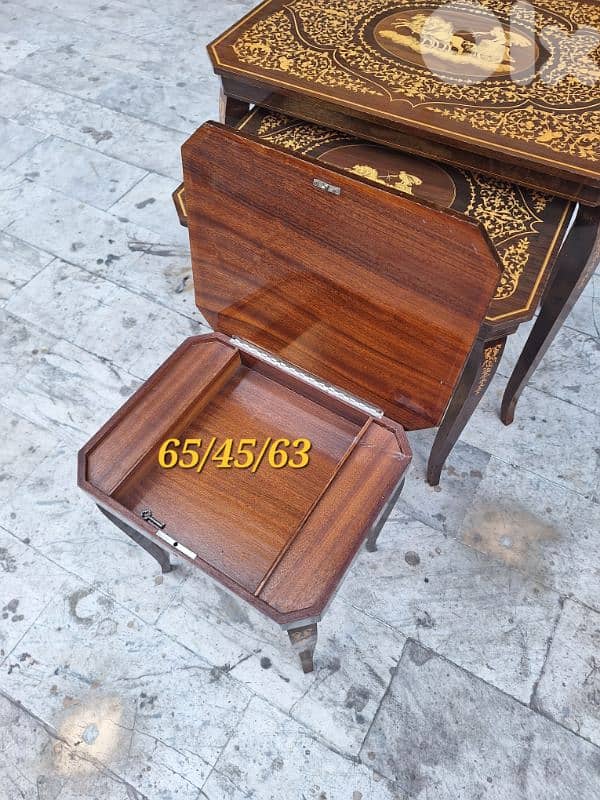طقم طاولات جيغون مركتري ايطالي رائع جدا ومميز 2