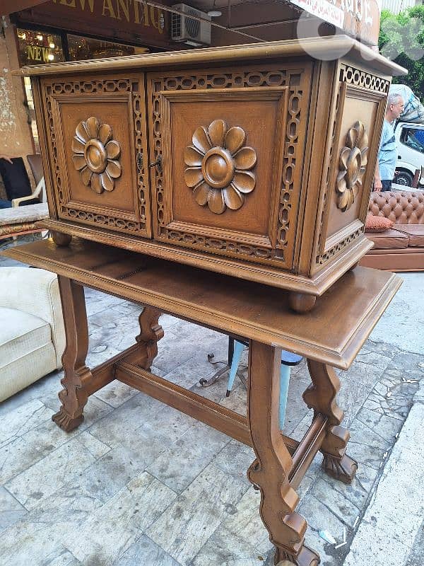 vintage closet bar unique pieces hand made wood massive 1