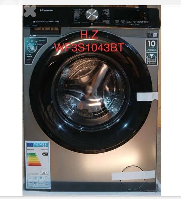 Washer Hisense 10.5kg Inverter غسالة هايسنس الأصلية إنفرتر 0