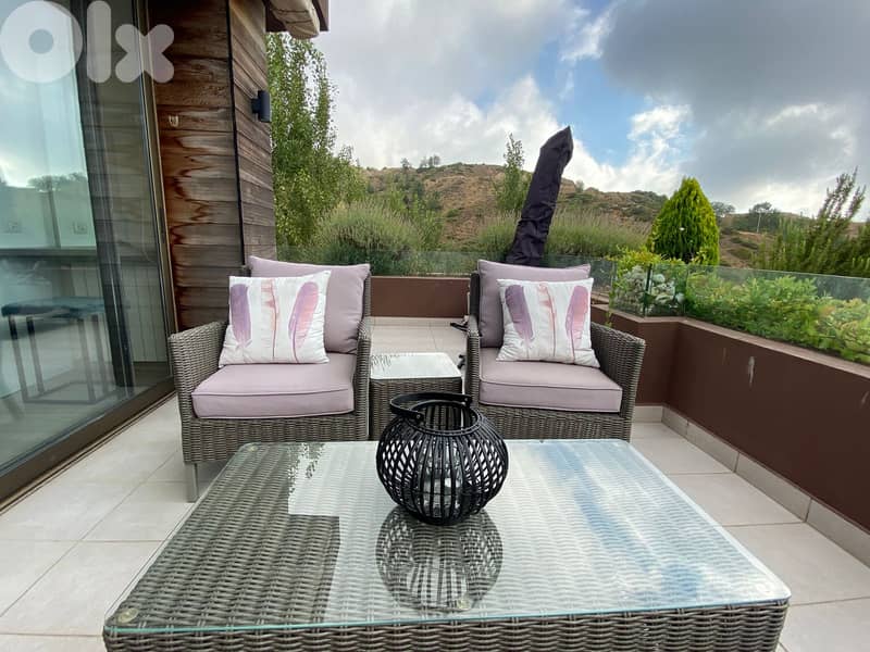 L18967 - Chalet With Terrace For Rent In A Well-Known Resort In Faqra 11