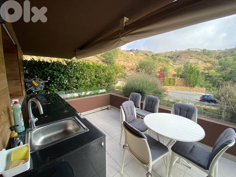 L18967 - Chalet With Terrace For Rent In A Well-Known Resort In Faqra 14