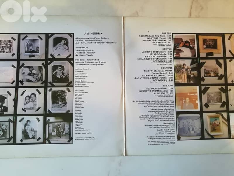 Jimi Hendrix – Sound Track Recordings From The Film "Jimi "2 vinyl 1