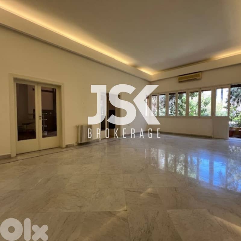 L18933 - 3-Bedroom Apartment with Terraces For Rent in Achrafieh 0