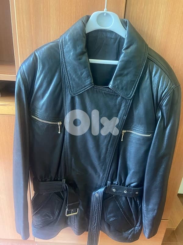 Yessica Genuine Leather Jacket Black 0
