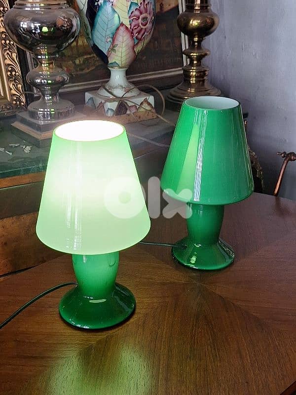 2 italian opaline lamps 3