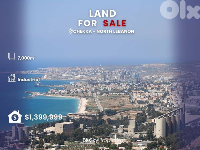 Land For SALE In Chekka أرض للبيع #CA 0