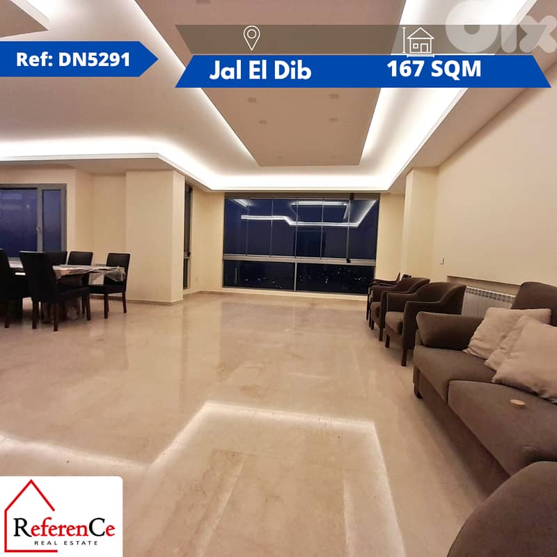 Amazing Apartment for Rent in Jal El Dibشقة رائعة ضمن مبنى سكني خلاب ل 0