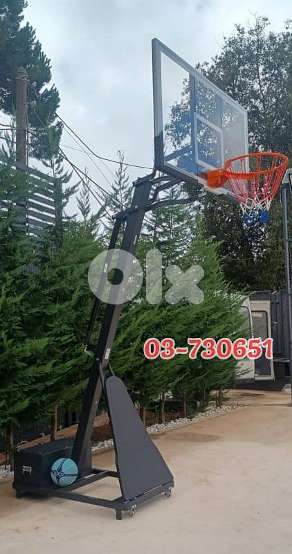 580$ movable basketball hoop Backboard (150×90cm) just do slam dunk 0