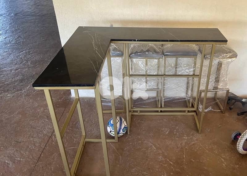 bar table with matching stools 0
