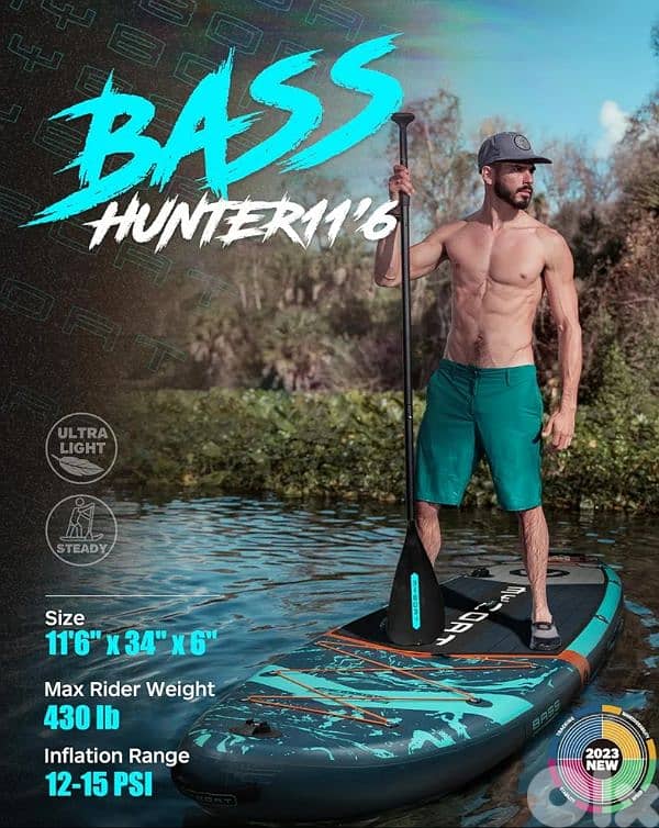 11'6"×34"×6" MyBoat Brand Inflatable Paddle Board kayak sup fishing 1