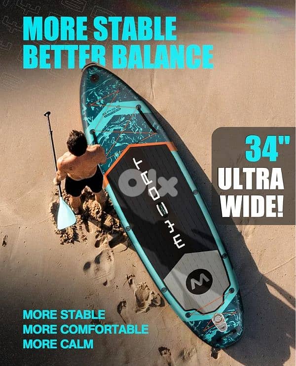 11'6"×34"×6" MyBoat Brand Inflatable Paddle Board kayak sup fishing 2