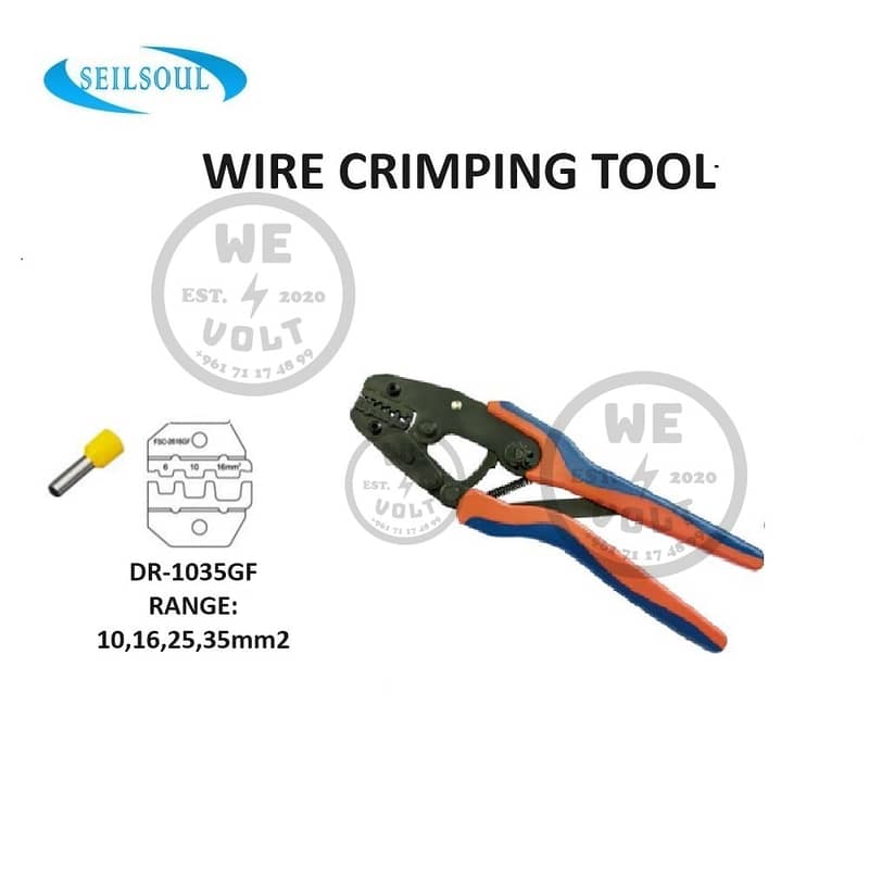 DR-1035GF – Crimping Tool 10–35mm² End Sleeves | We Volt 0